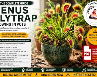 Venus Flytrap Growing Guide PDF | Dionaea Muscipula Care Guide | Watering, Traps, Dormancy & Common Problems