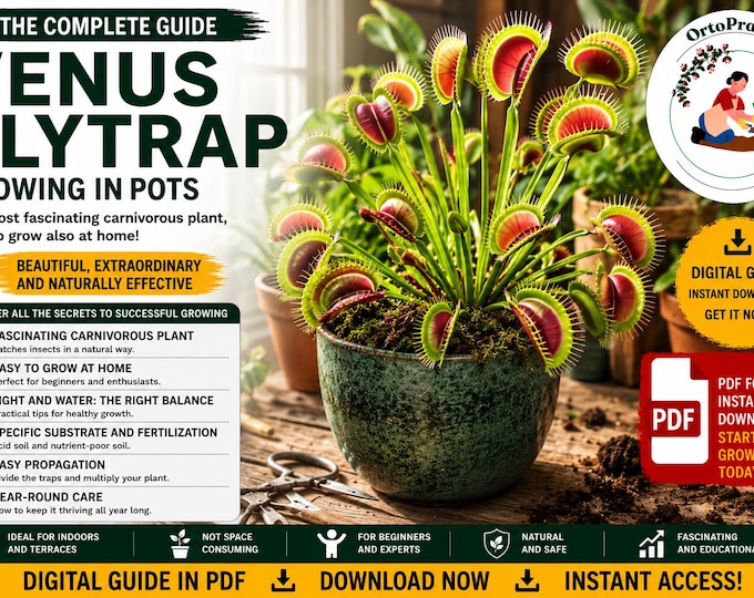 Venus Flytrap Growing Guide PDF | Dionaea Muscipula Care Guide | Watering, Traps, Dormancy & Common Problems