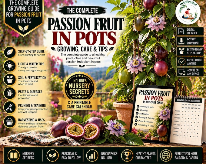 Passion Fruit Growing Guide PDF – How to Grow Passion Fruit Vine, Care, Pruning, Fertilizer, Pests & High Yield Tips