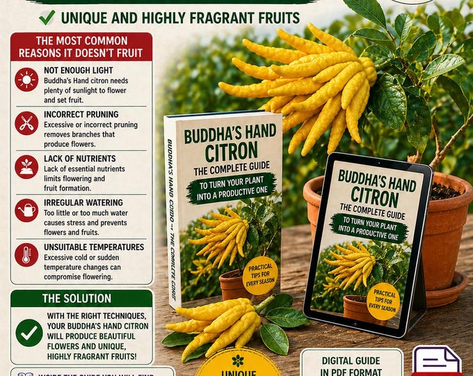 Buddha’s Hand Citron Tree Premium Growing Guide – Complete Citrus Care, Pruning, Fertilizing & Bigger Harvests