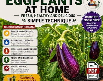 Eggplant Cultivation: Complete PDF: Planting, Transplanting, Diseases, and Harvest | Home Garden