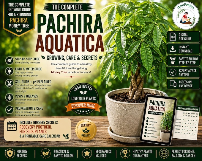 Money Tree Care Guide | Pachira Aquatica Growing Guide | Indoor Plant Care, Repotting, Watering, Root Rot & Plant Rescue PDF