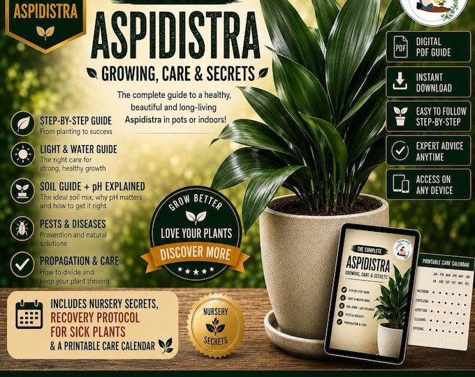 Aspidistra Care Guide PDF | Cast Iron Plant Care, Watering, Repotting, Yellow Leaves, Plant Rescue & Nursery Secrets