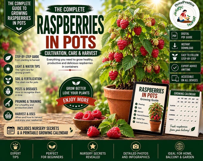 Grow Raspberry in Pots – Complete Premium Guide | Container Raspberry Plant Care | Balcony Berry Gardening | Grow More Raspberries