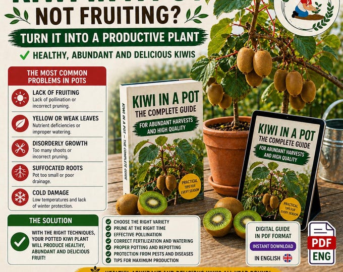 Grow Kiwi in a Pot – Premium Guide | Easy Container Gardening Method for More Fruits & Healthy Kiwi Plants