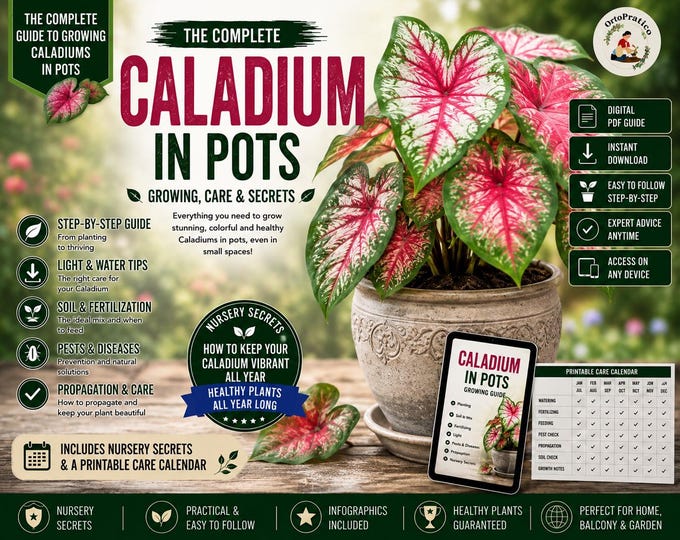 Caladium Care Guide Caladium Plant Care Growing Caladium Tuber Propagation Watering Pest Disease Guide PDF
