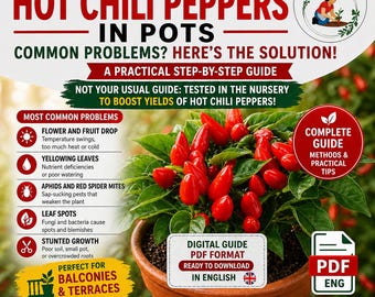 Grow Hot Chili Peppers in Pots – Complete Premium Guide | Tons of Peppers on Your Balcony or Patio, Proven Grower Method