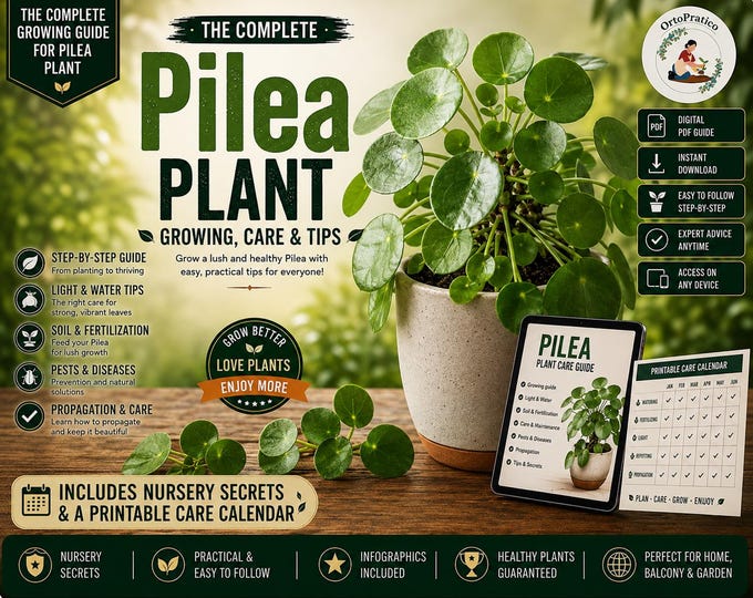 Pilea Plant Care Guide | Chinese Money Plant Care, Propagation & Troubleshooting | Pilea Peperomioides Digital PDF