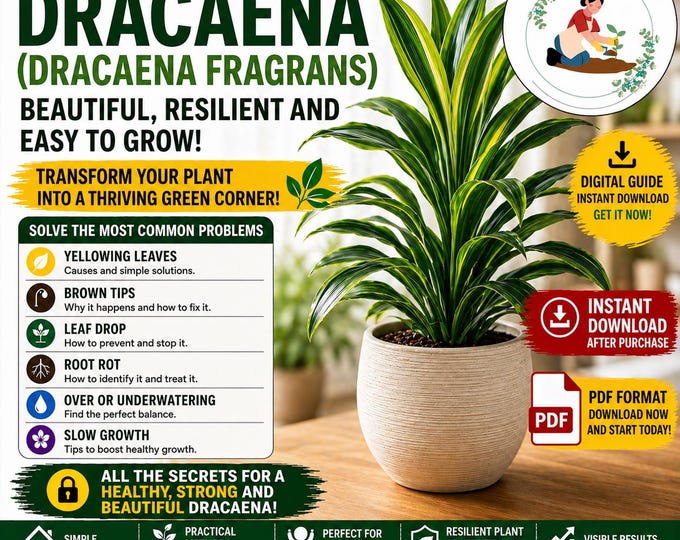 Dracaena Care Guide PDF – Dracaena in Pots | Brown Tips & Dracaena Problems