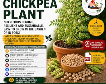 Chickpea Growing Guide PDF | How to Grow Chickpeas in Pots | Balcony Gardening Guide for Urban Gardeners and Beginners