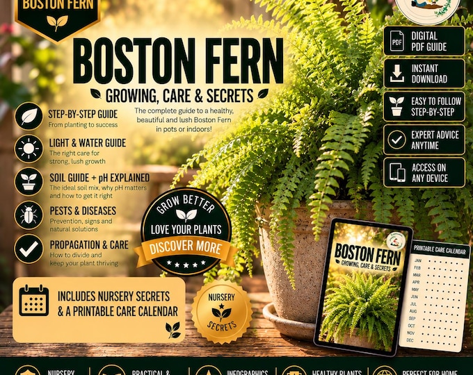 Fern Care Guide PDF – Boston Fern in Pots | Dry Leaves & Fern Problems