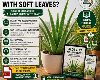 Aloe Vera Plant Care Guide PDF | Grow Aloe Vera Indoors | Soil, Watering, Fertilizer, Pests & Propagation | Succulent Plant Guide