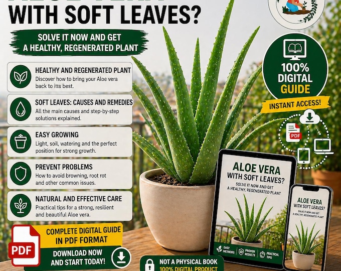 Aloe Vera Plant Care Guide PDF | Grow Aloe Vera Indoors | Soil, Watering, Fertilizer, Pests & Propagation | Succulent Plant Guide