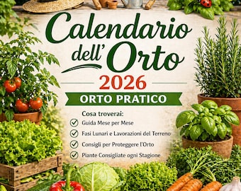 2026 Garden Calendar (PDF) | What to Plant Month by Month | Beginner's Gardening Guide with Moon Phases