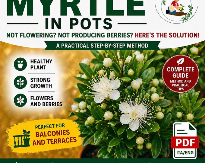 Myrtle in Pot Guide PDF | Balcony Growing, Flowering & Berries, Easy Care, Proven Tips