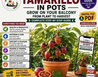 Tamarillo in Pots Guide PDF | Grow Tree Tomato on Balcony | Exotic Fruit Container Gardening | Easy Step-by-Step Guide