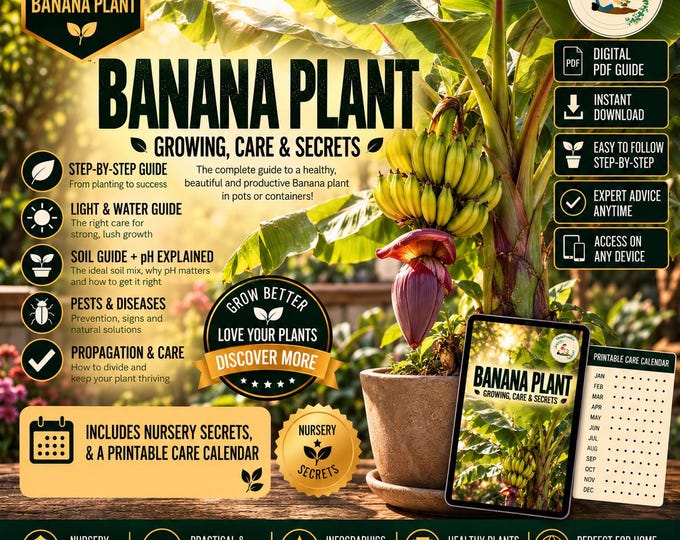 Grow Banana Tree in Pots – Stop Yellow Leaves & Slow Growth | Tropical Plant Guide for Fast, Healthy Growth