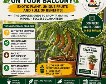 Tamarind in Pots – Complete PDF Guide | Grow on Balcony | Fix Common Problems & Boost Growth