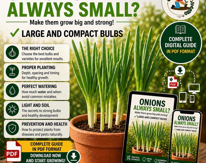 Onion Growing Guide in Pots | Grow Big Bulbs at Home | Balcony Gardening PDF | Container Onion Care Guide