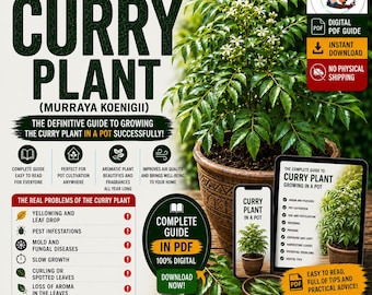 Curry Leaf Tree Growing Guide PDF | How to Grow Murraya koenigii in Pots | Curry Leaf Plant Care | Container Gardening