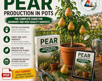 Grow Pear Tree in Pots – Complete Pear Tree Care Guide | Balcony Pear Tree, Container Fruit Growing, More Flowers and More Fruit
