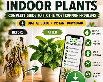 How to Save Indoor Plants PDF – Fix Yellow Leaves, Dying Plants & Common Plant Problems
