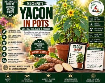 Yacon Growing Guide | How to Grow Yacon in Pots | Grow Yacon Root at Home | Container Gardening Guide | Digital PDF