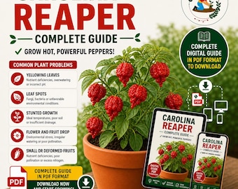 Carolina Reaper growing pot balcony guide PDF