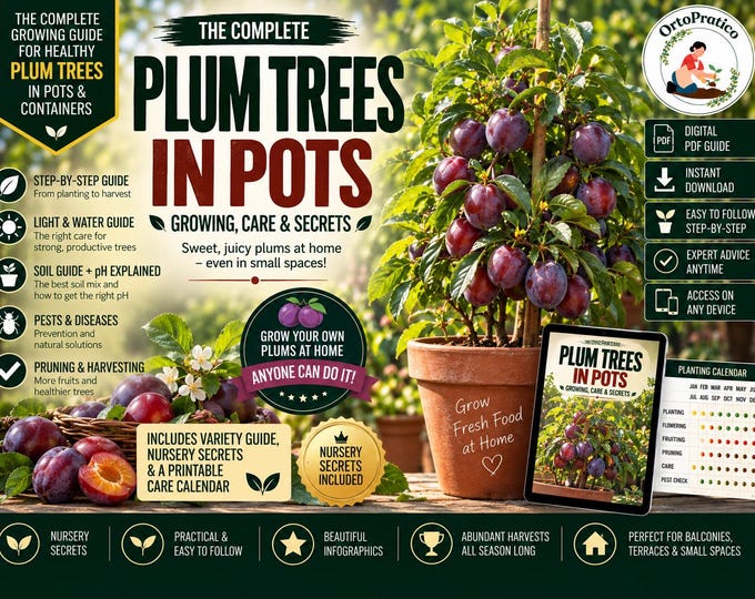 Plum Tree in Pot Guide – Grow Plum Trees on Balcony or Patio | More Fruit Method, Container Fruit Tree Growing Guide