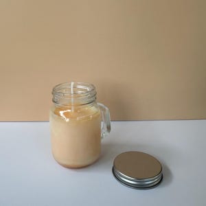 Handmade Scented Soy Candle in Vintage Glass - 8 oz (Vanilla Scented)