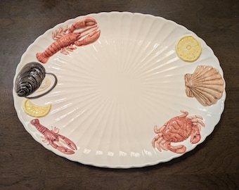 Plateau vintage Chatter « Prise du jour » pour fruits de mer par Heritage Mint Ltd