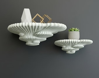 Modern Mushroom Wall Shelf