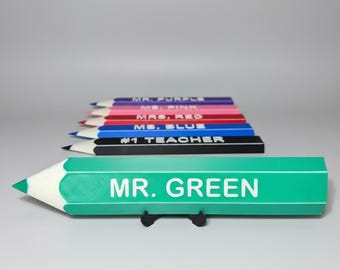 Personalized Pencil Name Plate