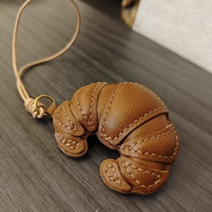 Dostępna oferta specjalna, proszę o kontakt telefoniczny, ręcznie robiony brelok w kształcie croissantów, zawieszki do torebek Birkin Kelly, prawdziwa skóra, oryginalny design, wysoka jakość