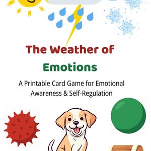 La météo des sentiments - Jeu d'émotions à imprimer pour les enfants | Activité SEL | Outil de thérapie PDF pour la conscience et la régulation émotionnelles