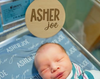 Baby boy hospital name sign, Arrival Announcement Sign, Baby name hospital sign, baby name reveal sign, sign for hospital, custom