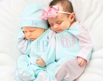 Coming home outfit, baby shower gift, twins coming home outfit, baby boy, newborn girl, sk creations