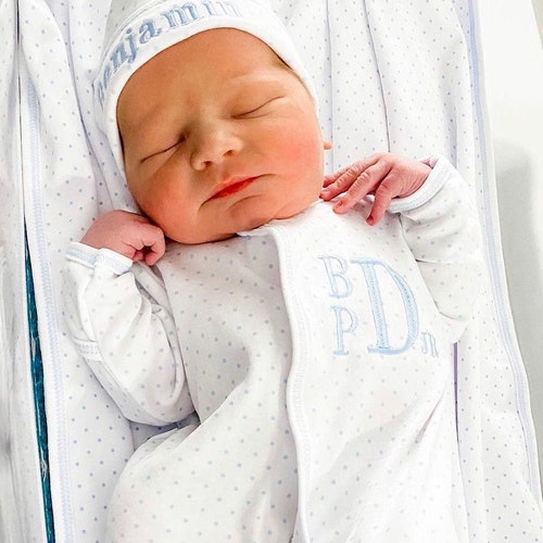 Newborn Boy Outfit Baby Boy Coming Home Outfit Personalized Etsy