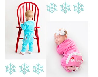 Weihnachtsoutfit, Kinder Weihnachtsoutfit, Baby Weihnachtsoutfit, Baby Mädchen Weihnachtsoutfit, personalisierte Weihnachten