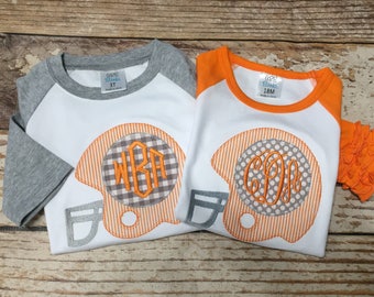 Football shirt, boys football shirt, girls football shirt, monogrammed children's football shirt, tennessee vols shirt, arb, baseball shirt,