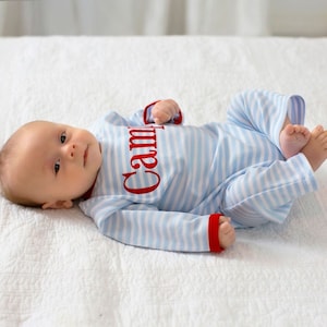 Boys Christmas outfit, baby boys Valentine&#39;s Day outfit, monogrammed outfit, personalized boys outfit, sk creations, pima cotton