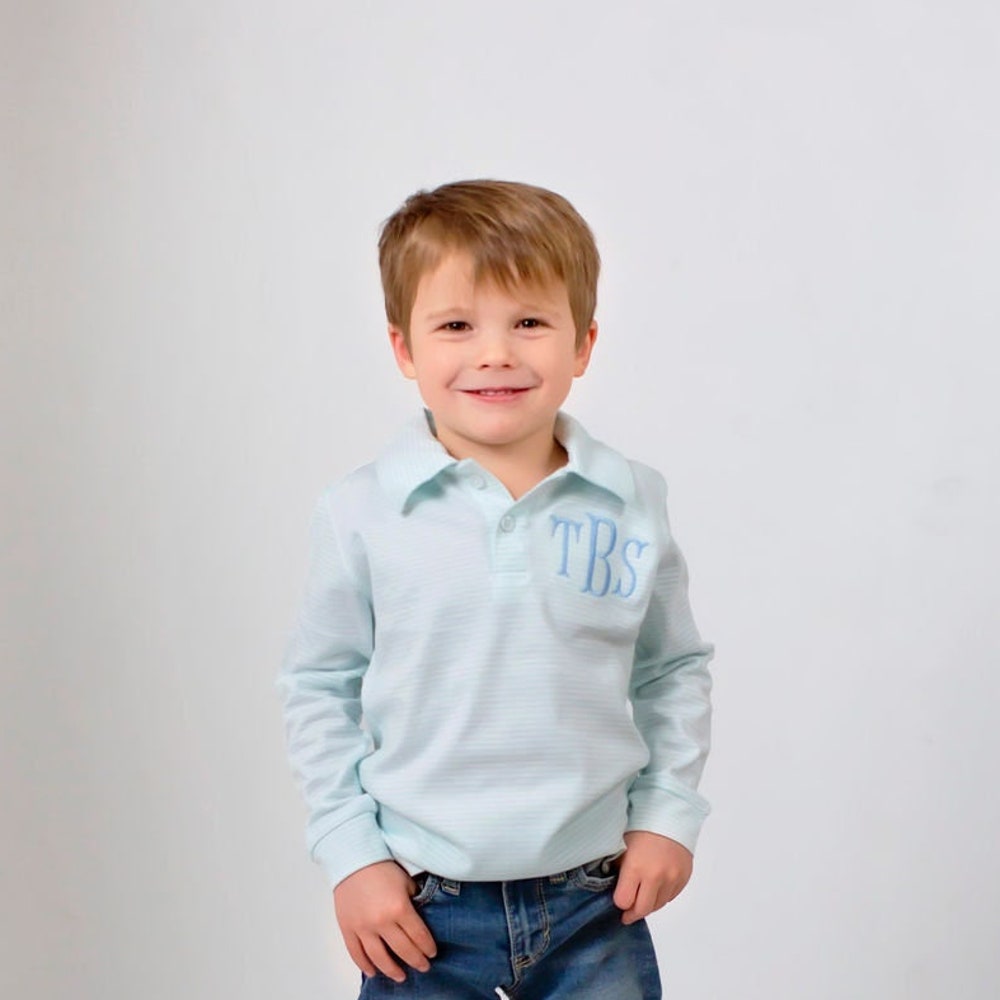 Boys Monogrammed Polo, Boys Polo, Pima Cotton Polo, Sk Creations, Livingtee