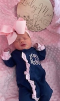 Baby girl coming home outfit, monogrammed footie, ruffle footie navy, newborn picture outfit, baby girl clothing, baby shower gift, pima