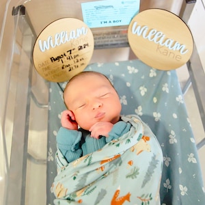 Baby boy birth stats, hospital name sign, Arrival Announcement Sign, Baby name reveal sign, sign for hospital, custom