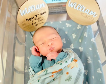 Baby boy birth stats, hospital name sign, Arrival Announcement Sign, Baby name reveal sign, sign for hospital, custom