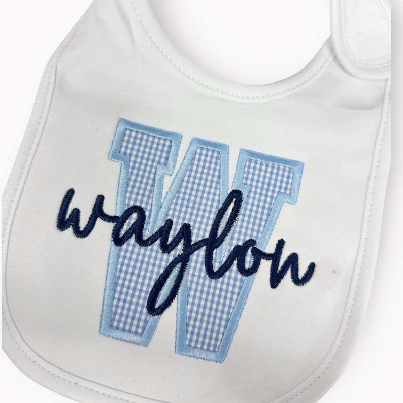 Baby Boy Bib, Monogrammed Boy's Bib, Personalized Boy Bib - Etsy