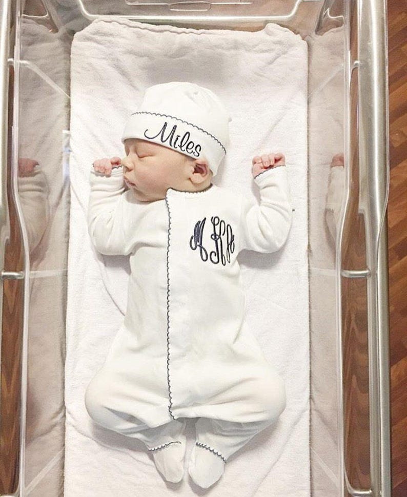 customized newborn coming home outfit