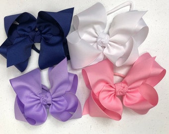 Bow on narrow headband