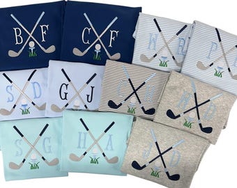 Boys Golf Shirt, Personalized golf shirt, monogrammed boys golf outfit