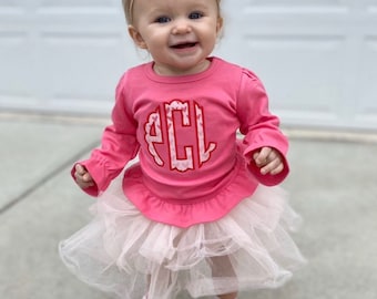 Girls Valentines Shirt, personalized valentines clothing, monogrammed, appliqué, romper, ARB